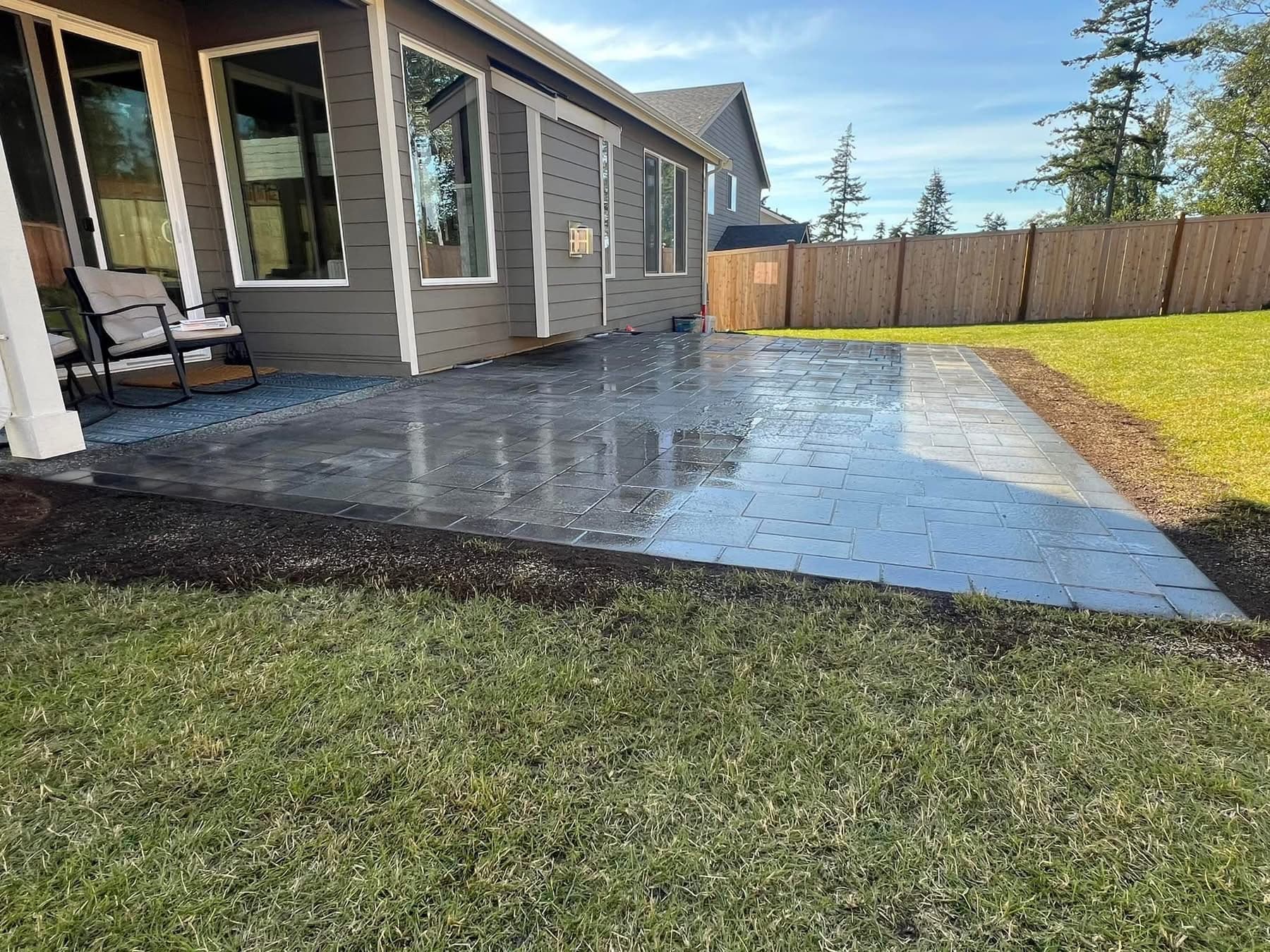 Finished landscape project on Whidbey Island