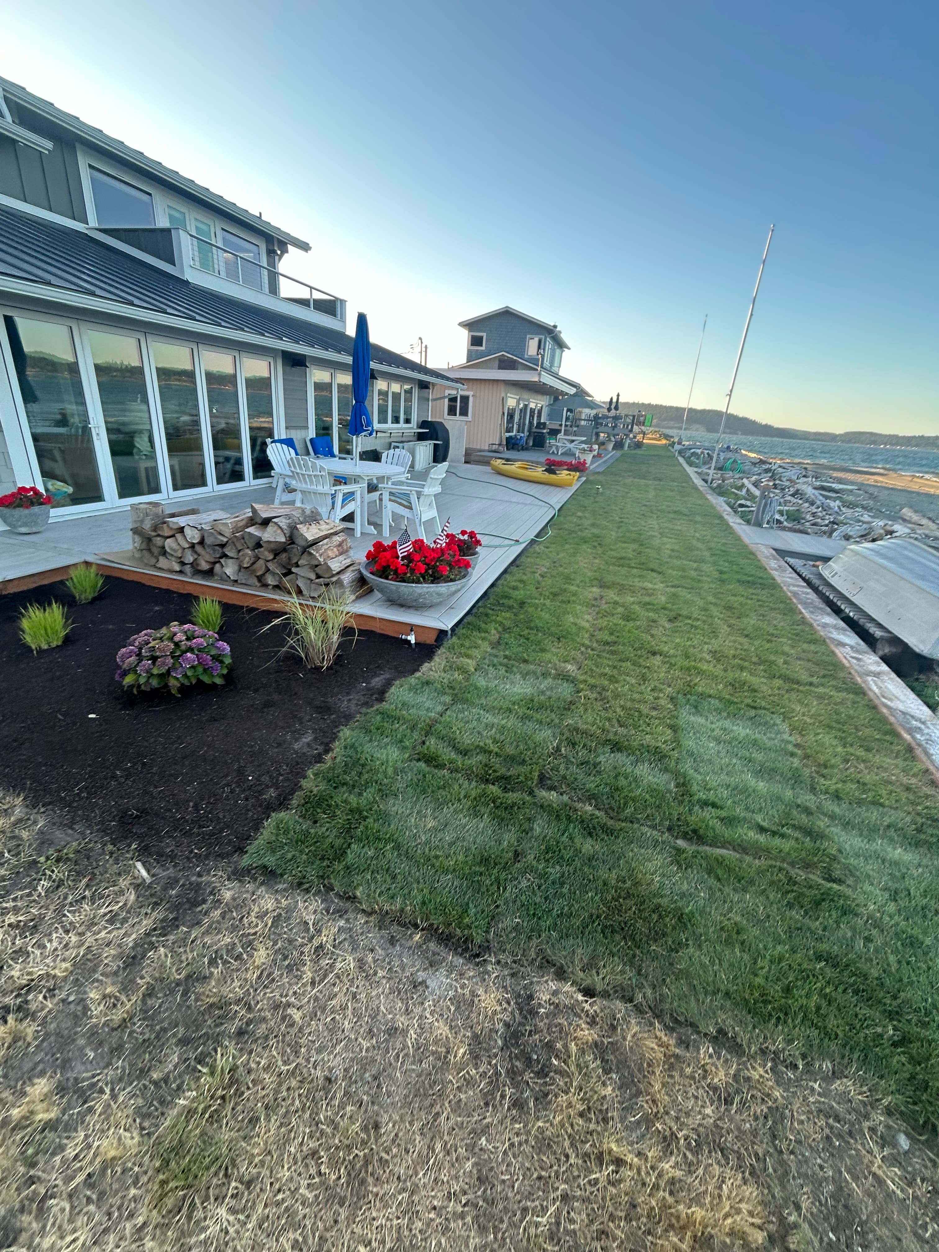 New Sod & Waterfront Beds — Coupeville