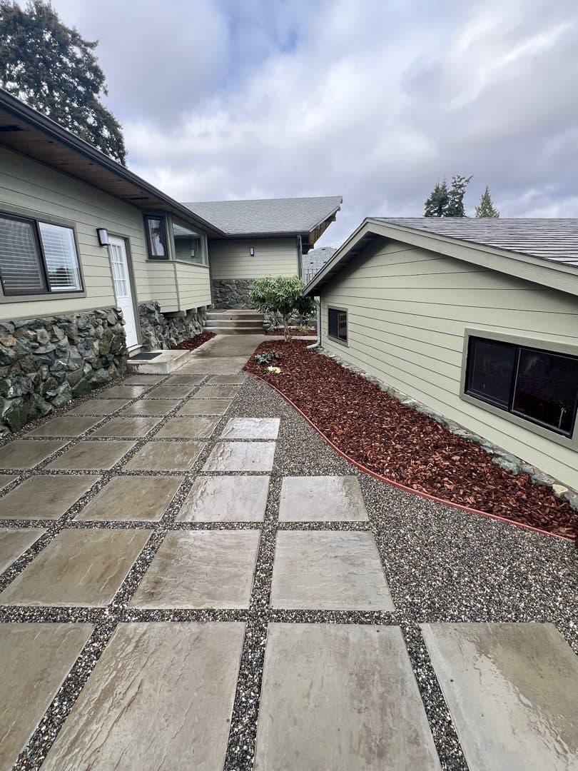 Large-Format Paver Courtyard