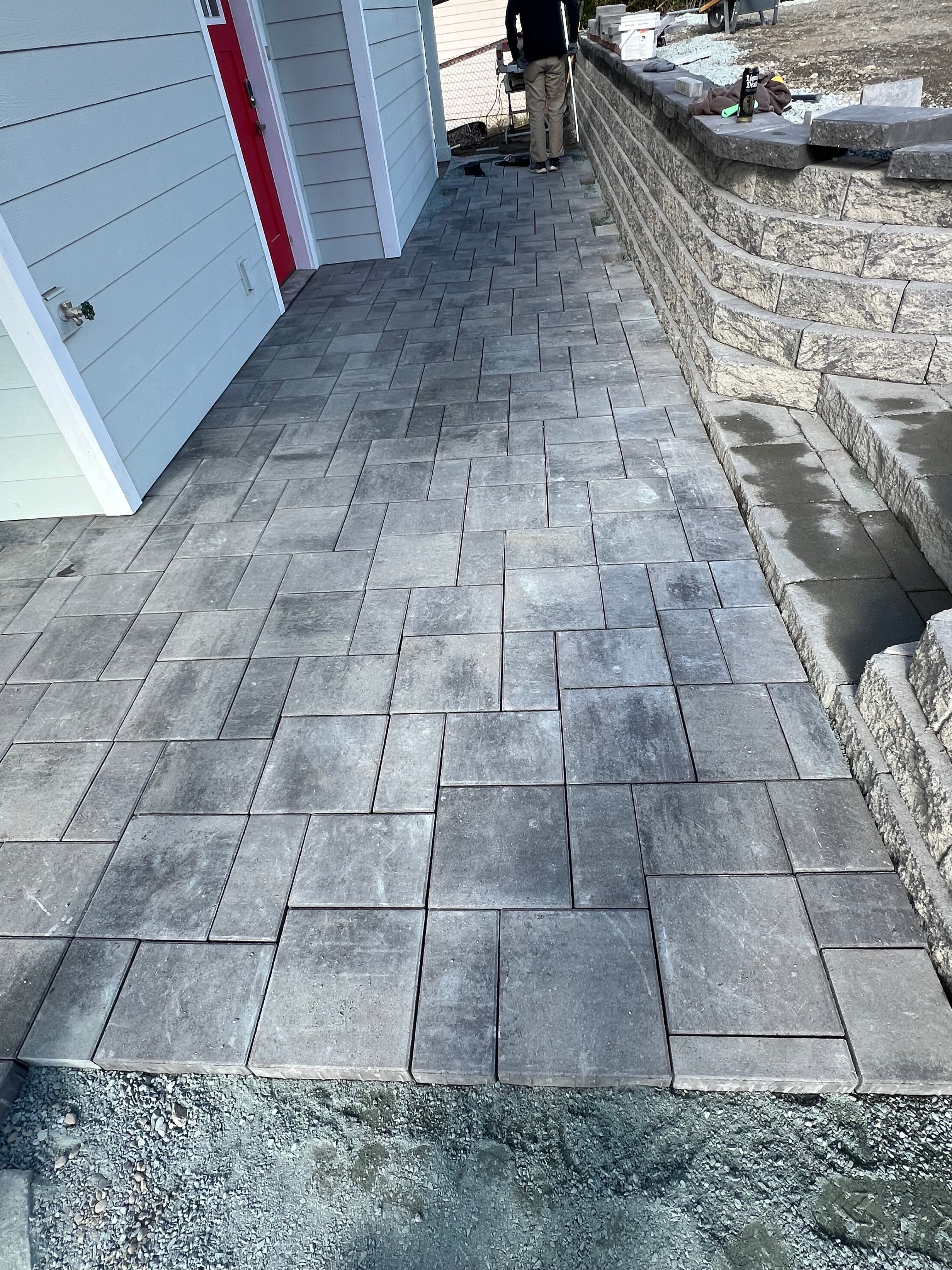 Multi-Level Paver Patio & Retaining Walls gallery 5