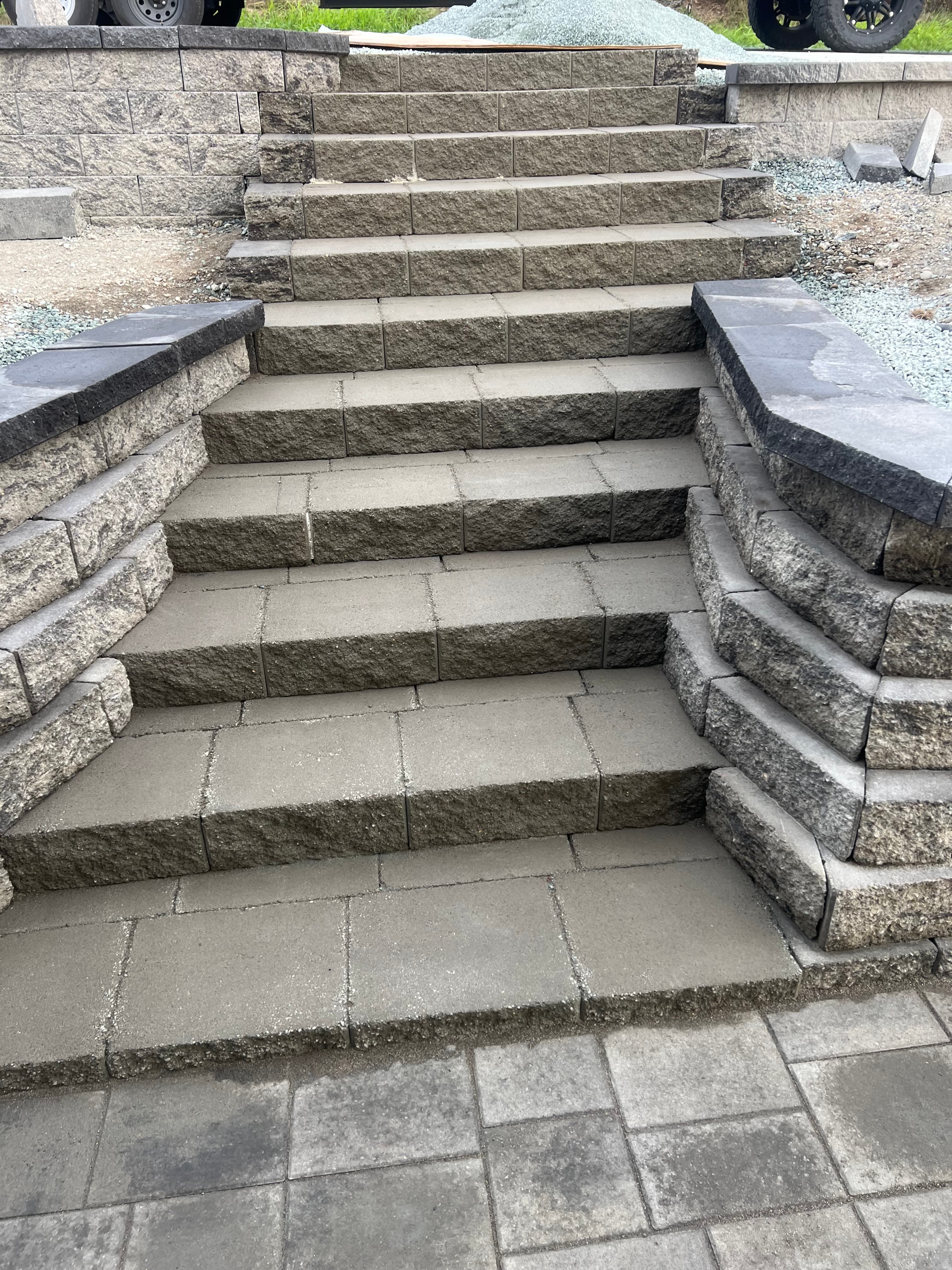 Multi-Level Paver Patio & Retaining Walls gallery 9