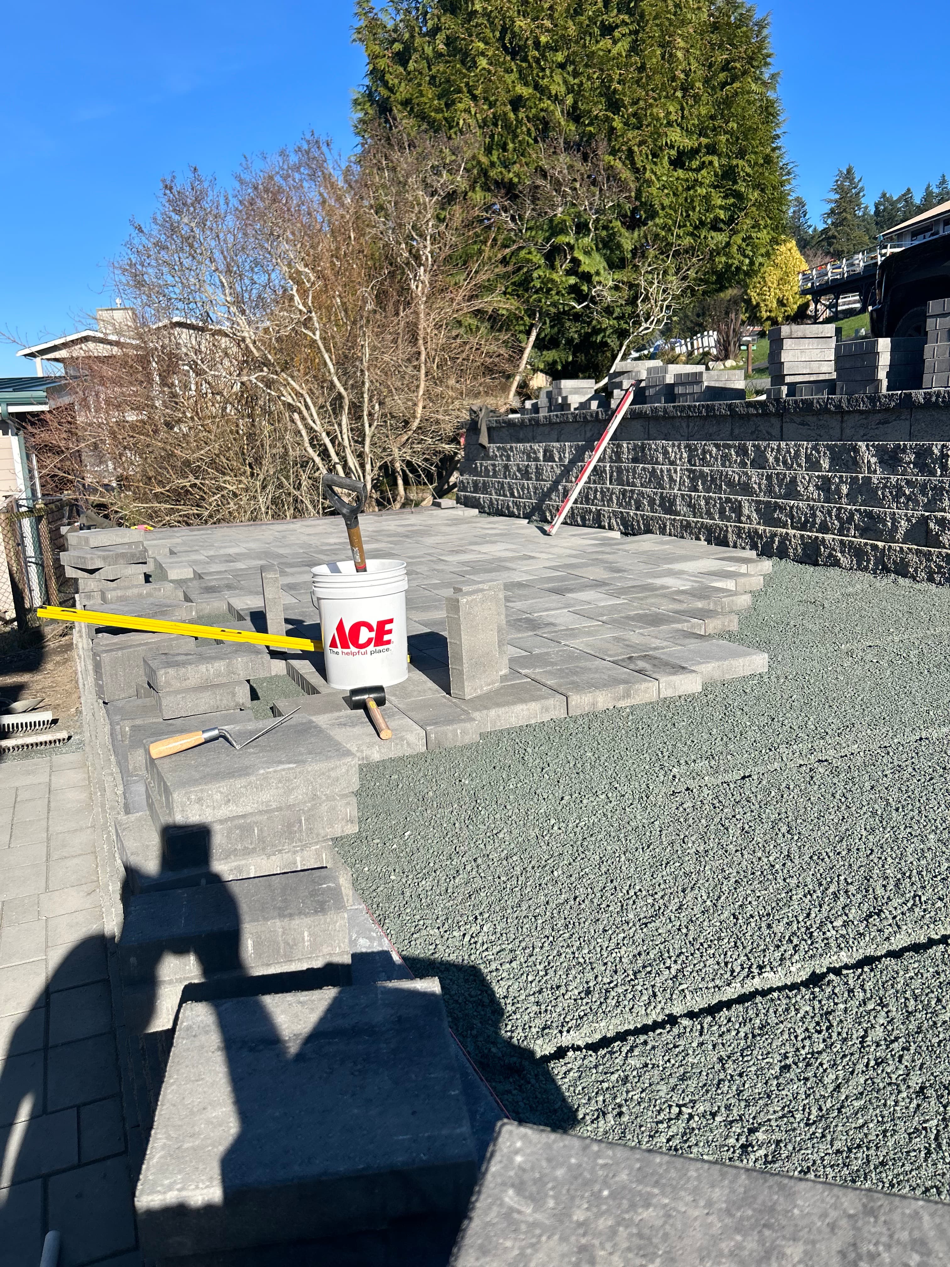 Multi-Level Paver Patio & Retaining Walls gallery 10
