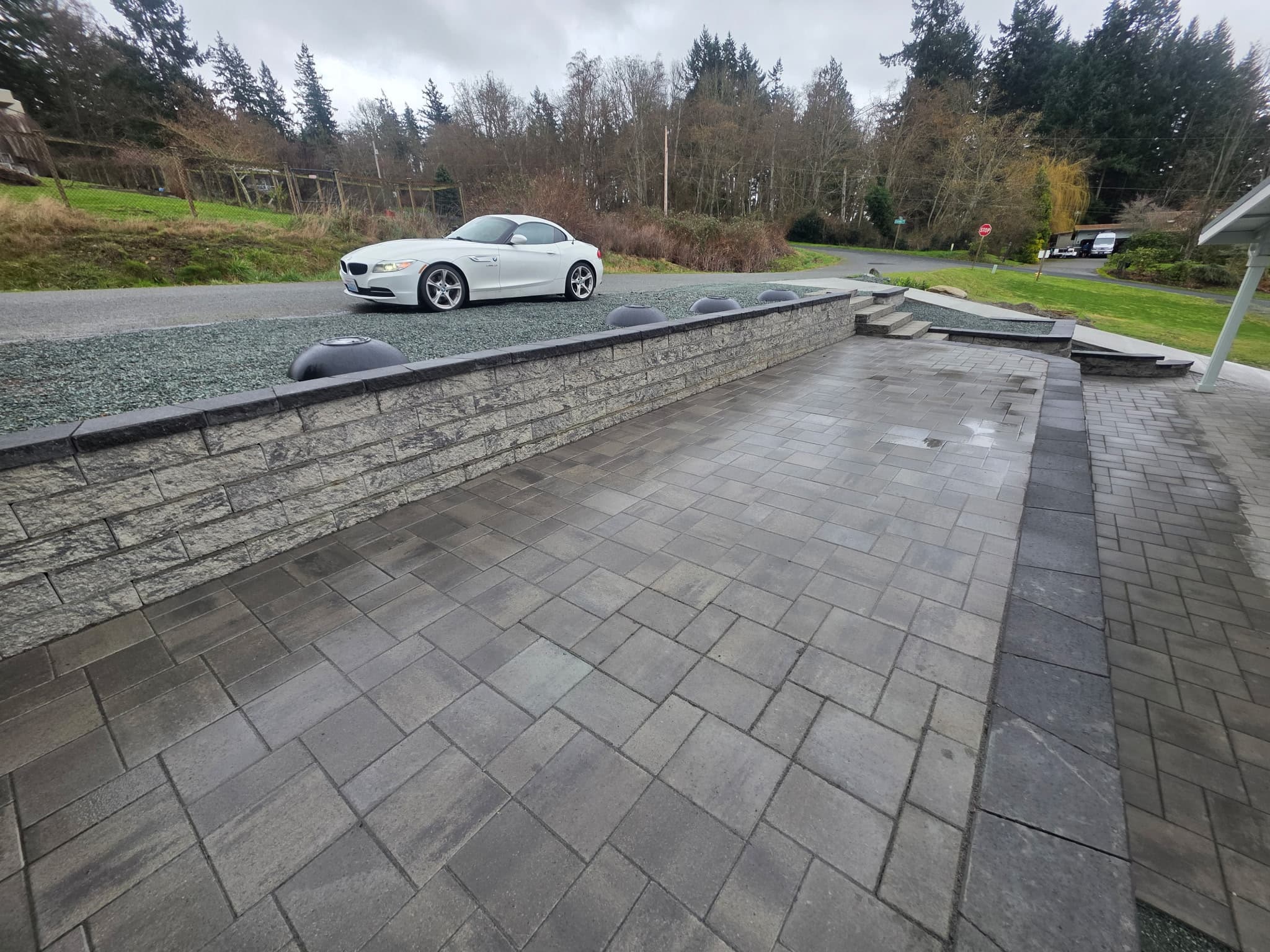 Multi-Level Paver Patio & Retaining Walls gallery 2