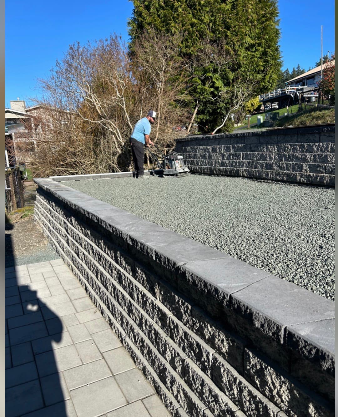 Multi-Level Paver Patio & Retaining Walls gallery 13
