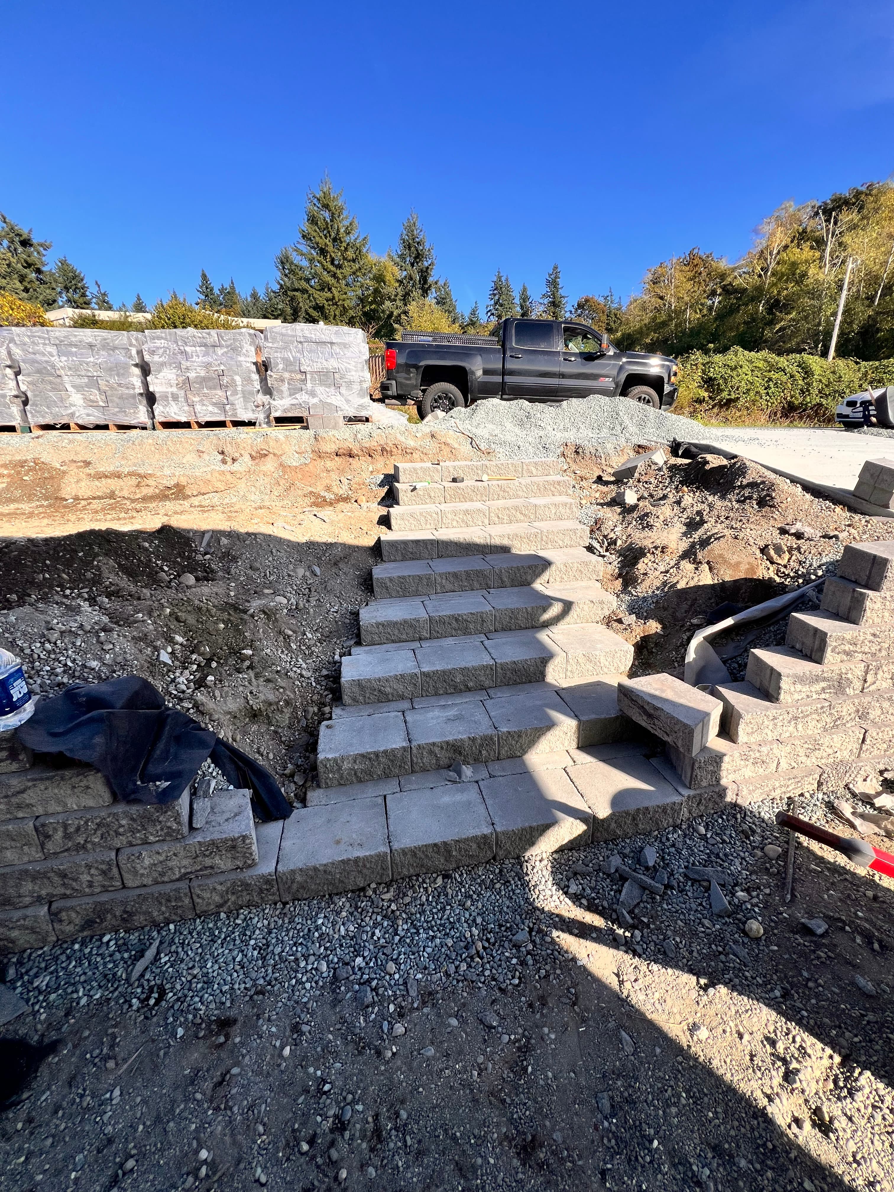 Multi-Level Paver Patio & Retaining Walls gallery 19