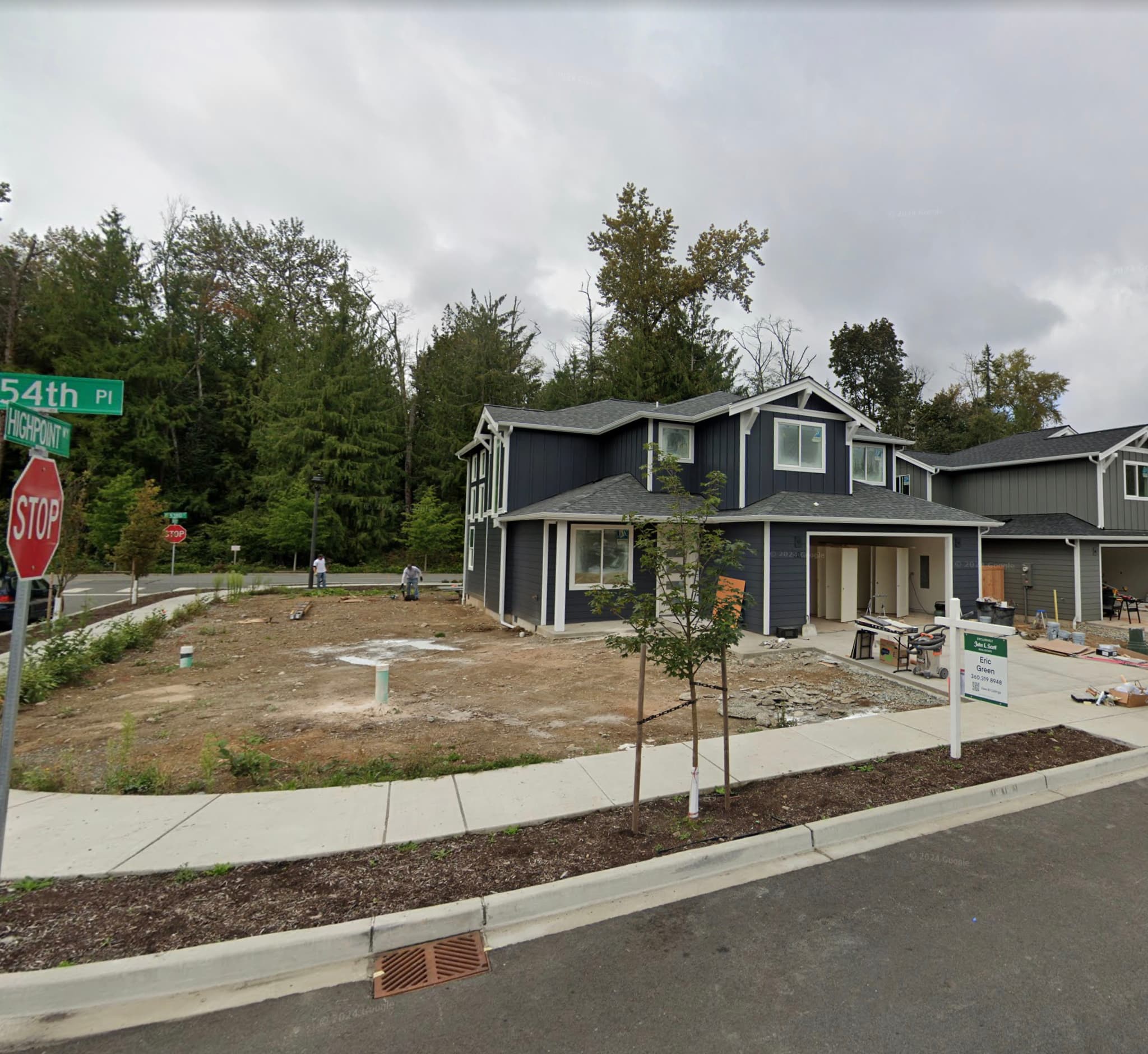 Commercial landscaping project, High Points East, Whidbey Island