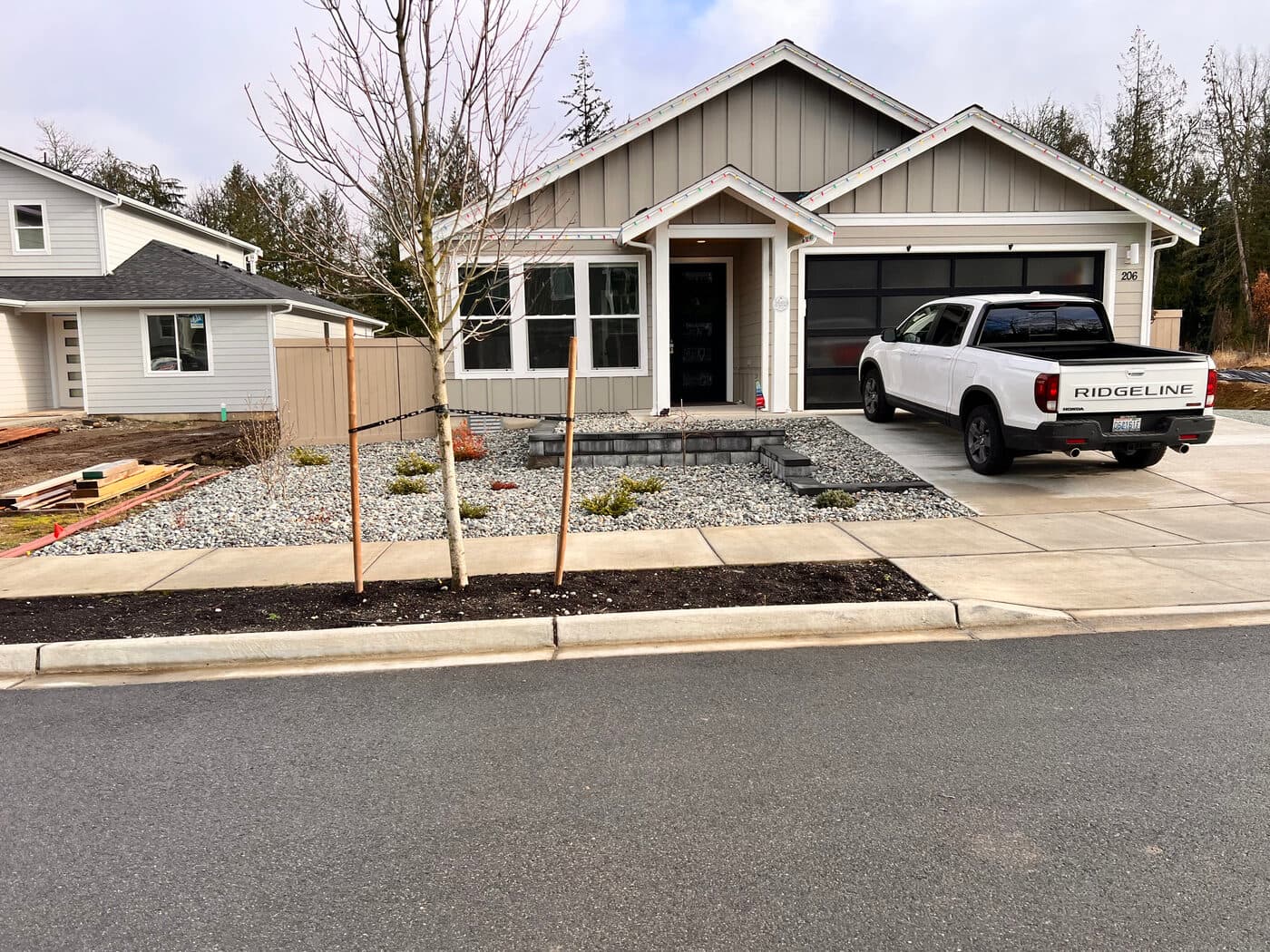 Commercial development landscaping, South Whidbey Island