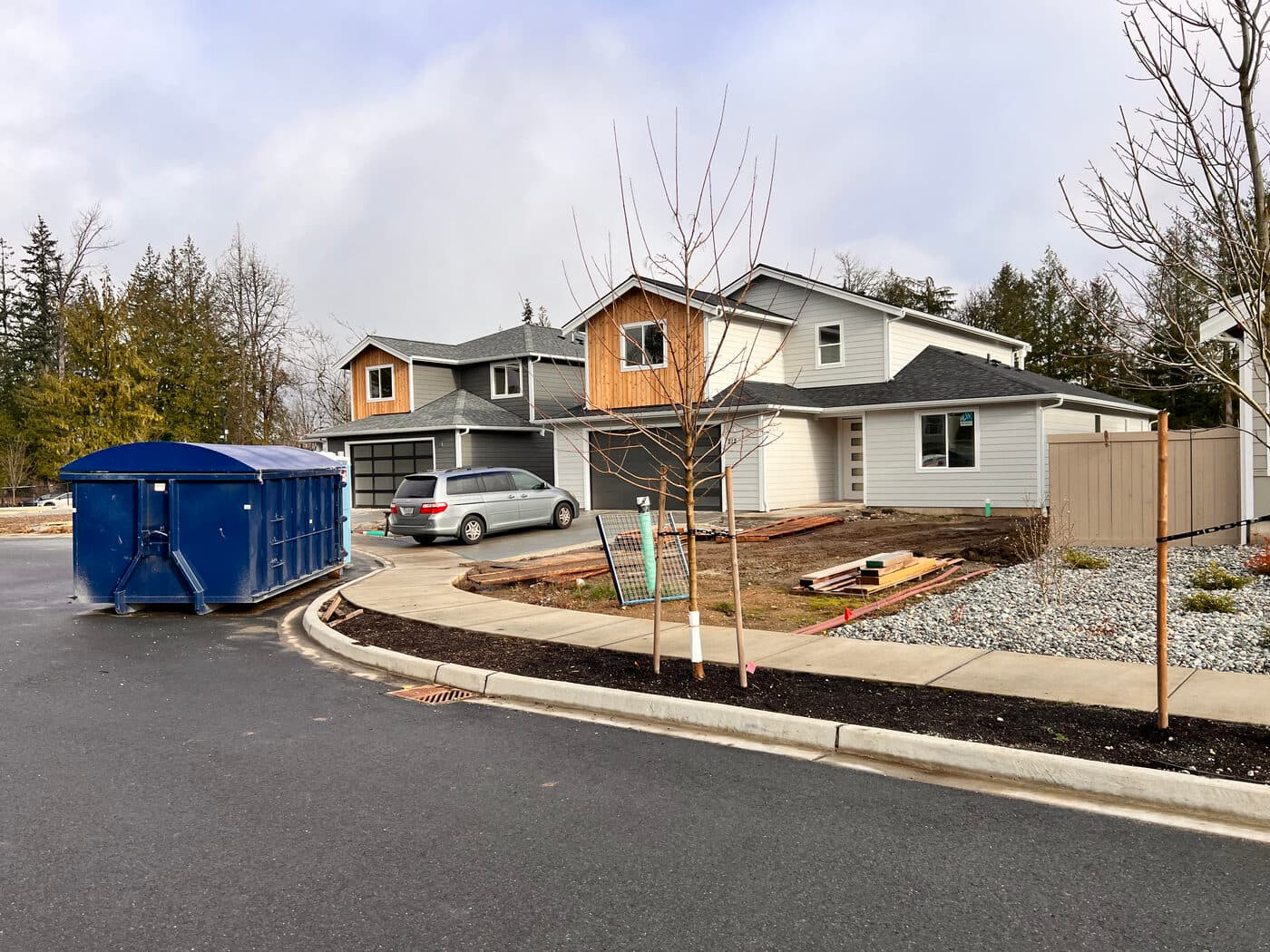 Commercial landscape grading and installation