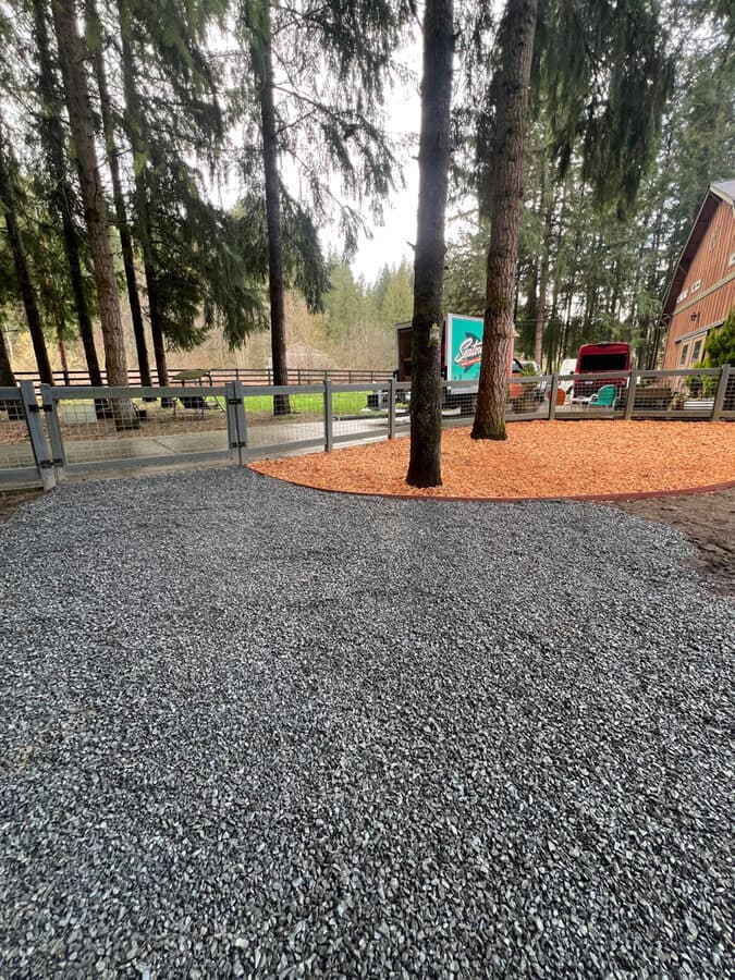 Fence project completion, Whidbey Island