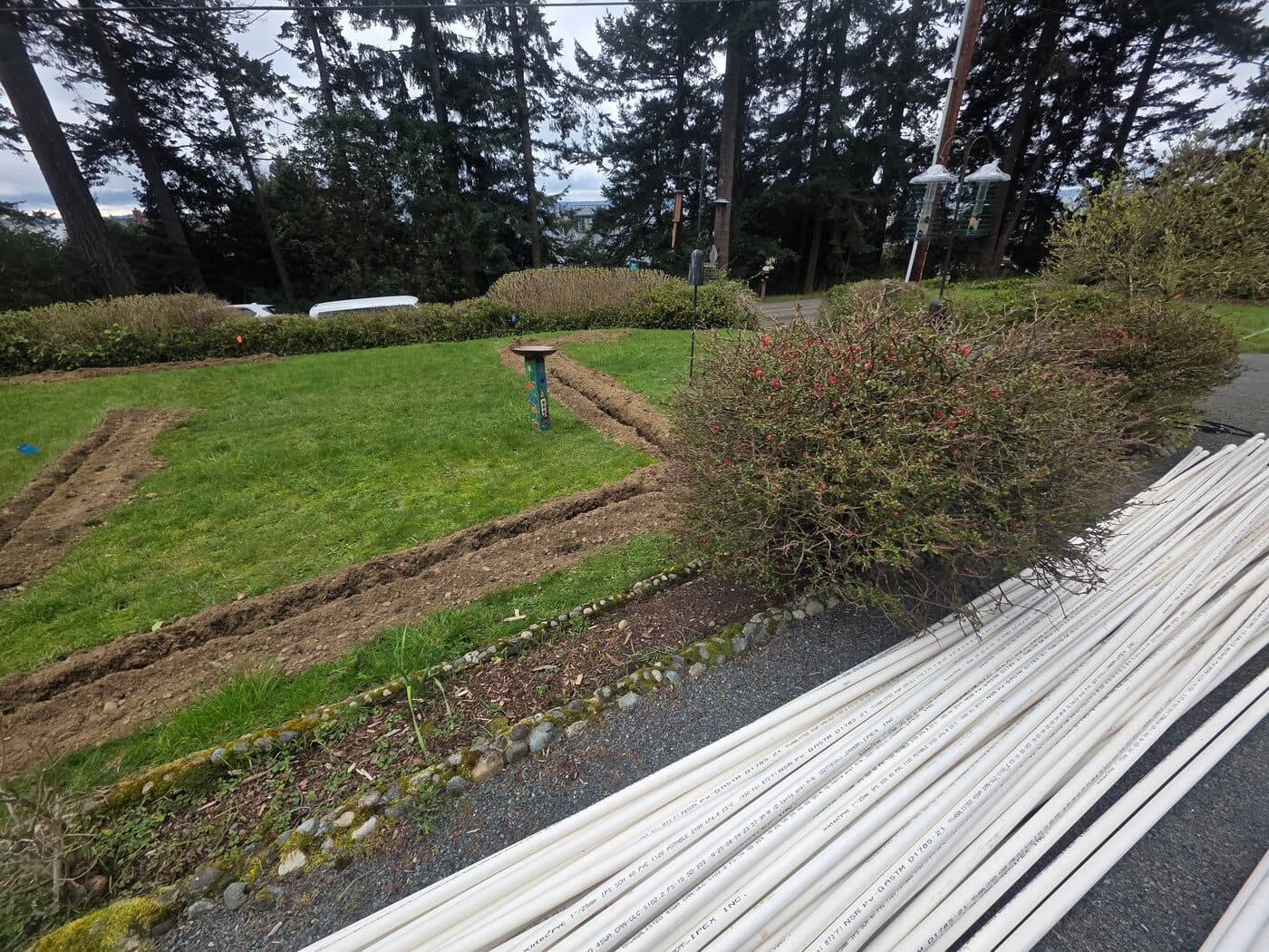 Residential irrigation system, South Whidbey Island