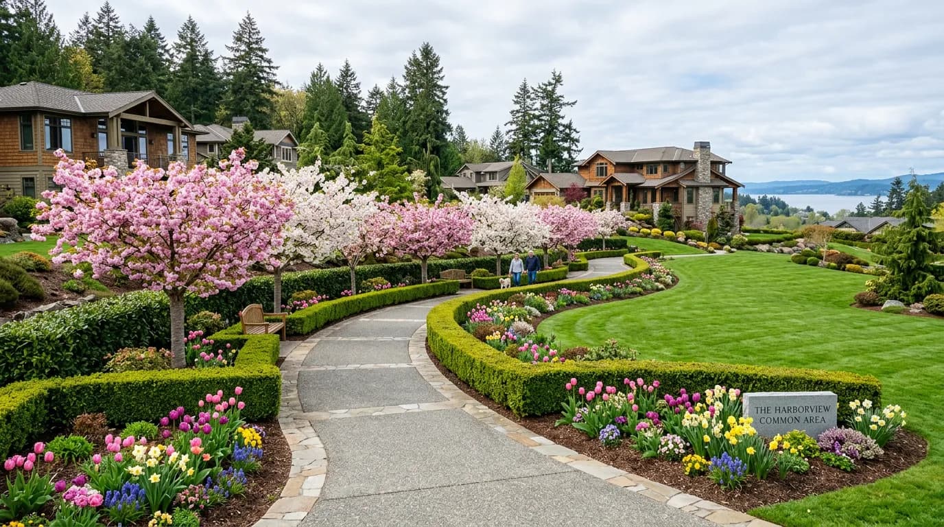 HOA common area landscaping
