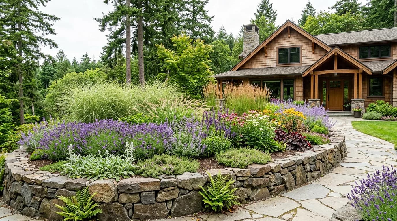 Residential planting bed
