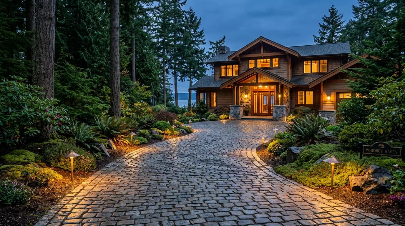 Outdoor lighting for Pacific Northwest property