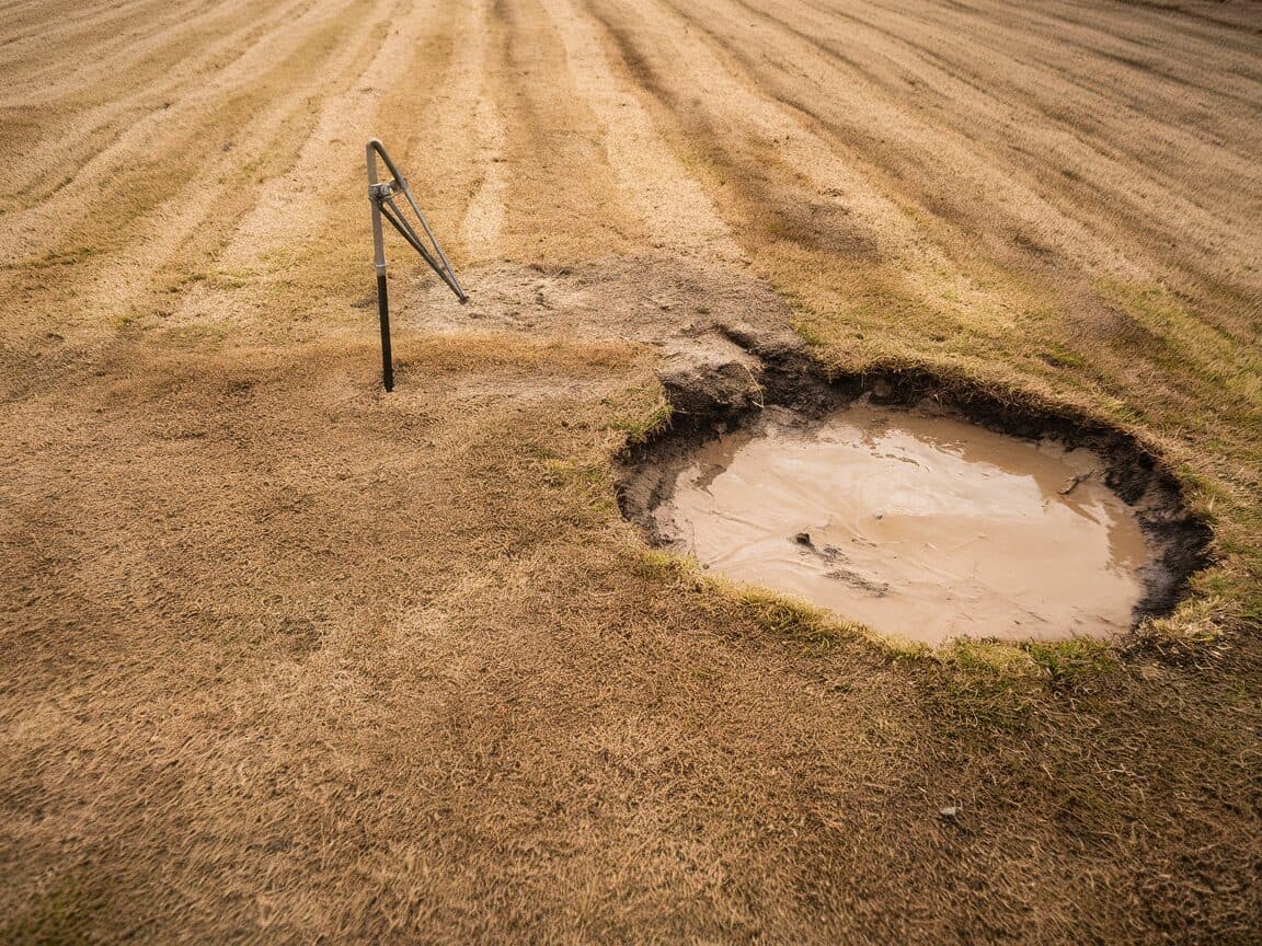 Before: Failed Irrigation to Green Lawn